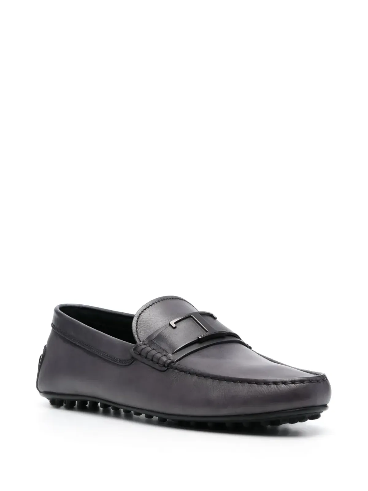 Tod's T-Timeless City レザー ローファー グレー - 画像2