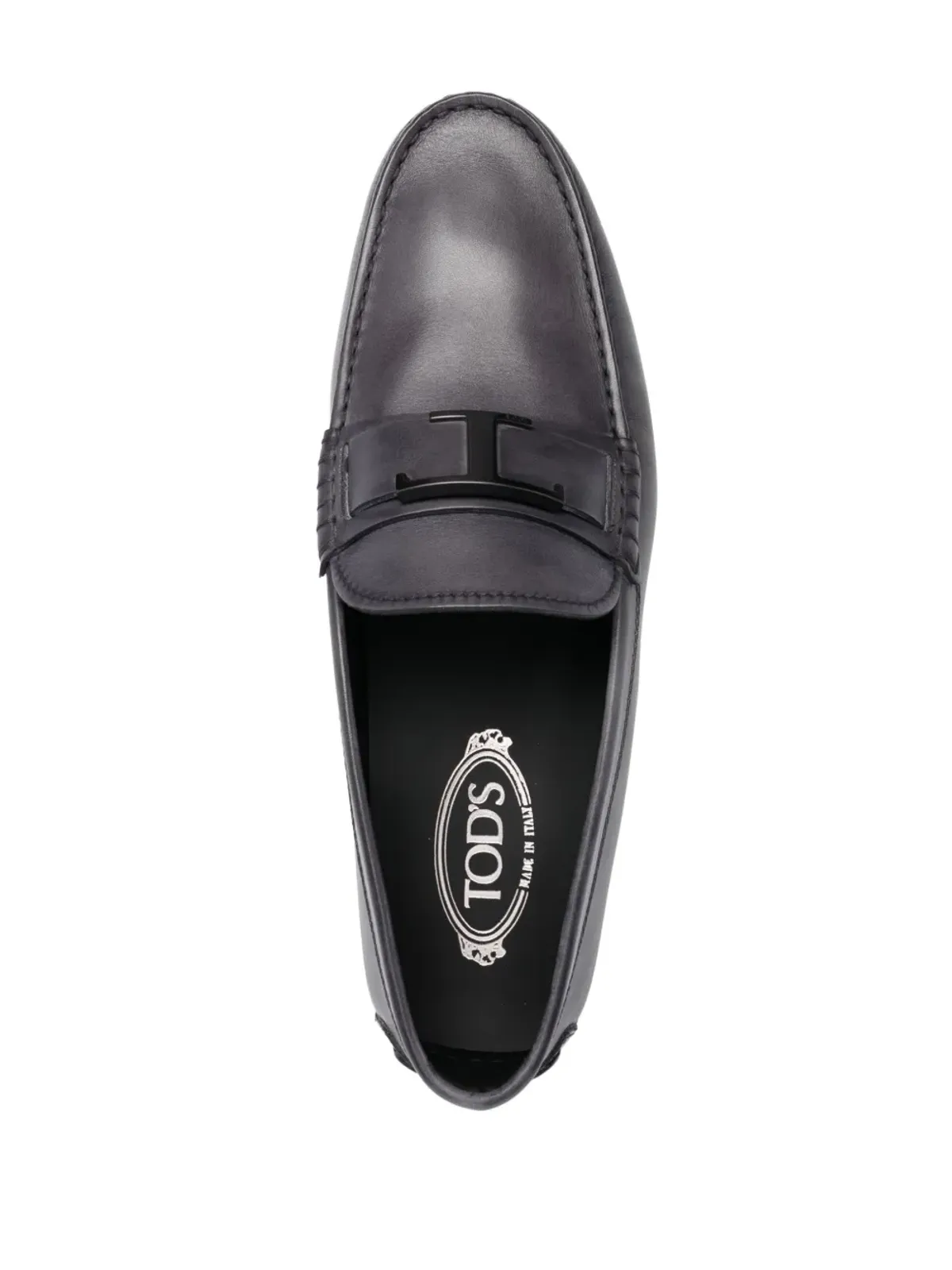 Tod's T-Timeless City レザー ローファー グレー - 画像4