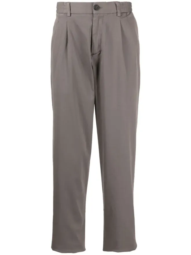 Cruciani Cruciani ストレートレッグプリーツパンツ - ブラウンの商品画像