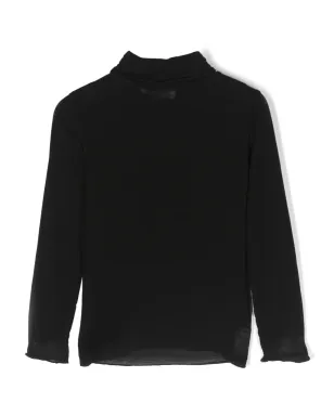 Monnalisa ロゴ入りロールネックTシャツ - サムネイル2