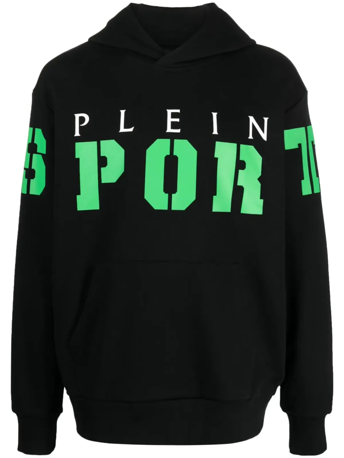Plein Sport ロゴプリント コットン フード付きパーカー - 画像1