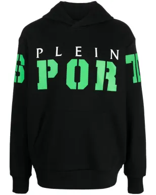 Plein Sport ロゴプリント コットン フード付きパーカー - サムネイル1