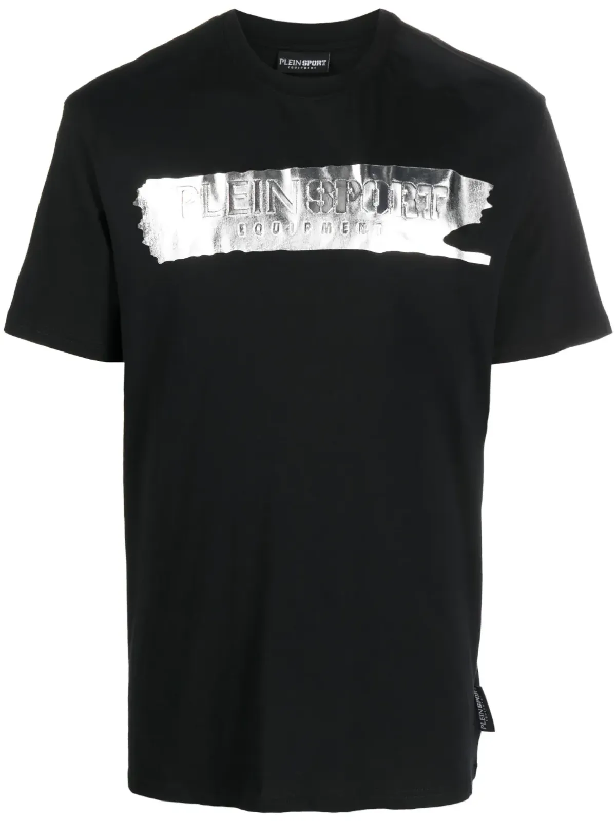 Plein Sport SS Silver Brush コットンTシャツ - ブラック - 画像1