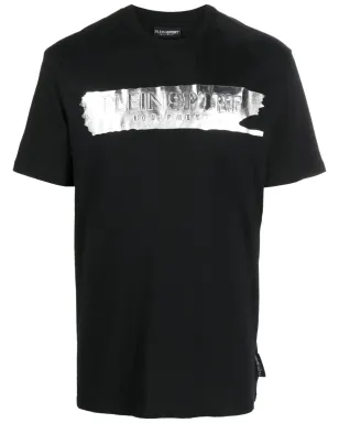 Plein Sport SS Silver Brush コットンTシャツ - ブラック - サムネイル1