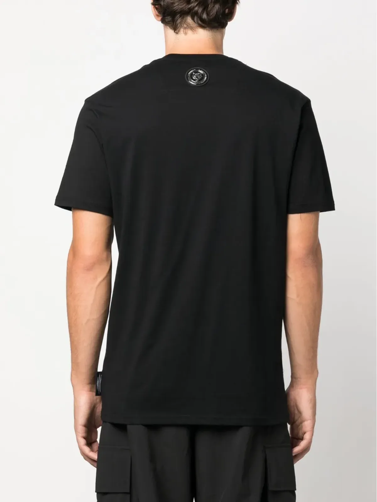 Plein Sport SS Silver Brush コットンTシャツ - ブラック - 画像4