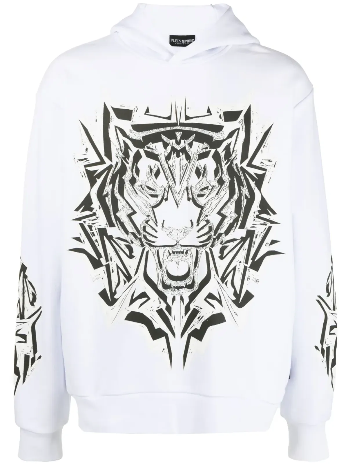Plein Sport Thunder Tiger graphic-print hoodie - 画像1