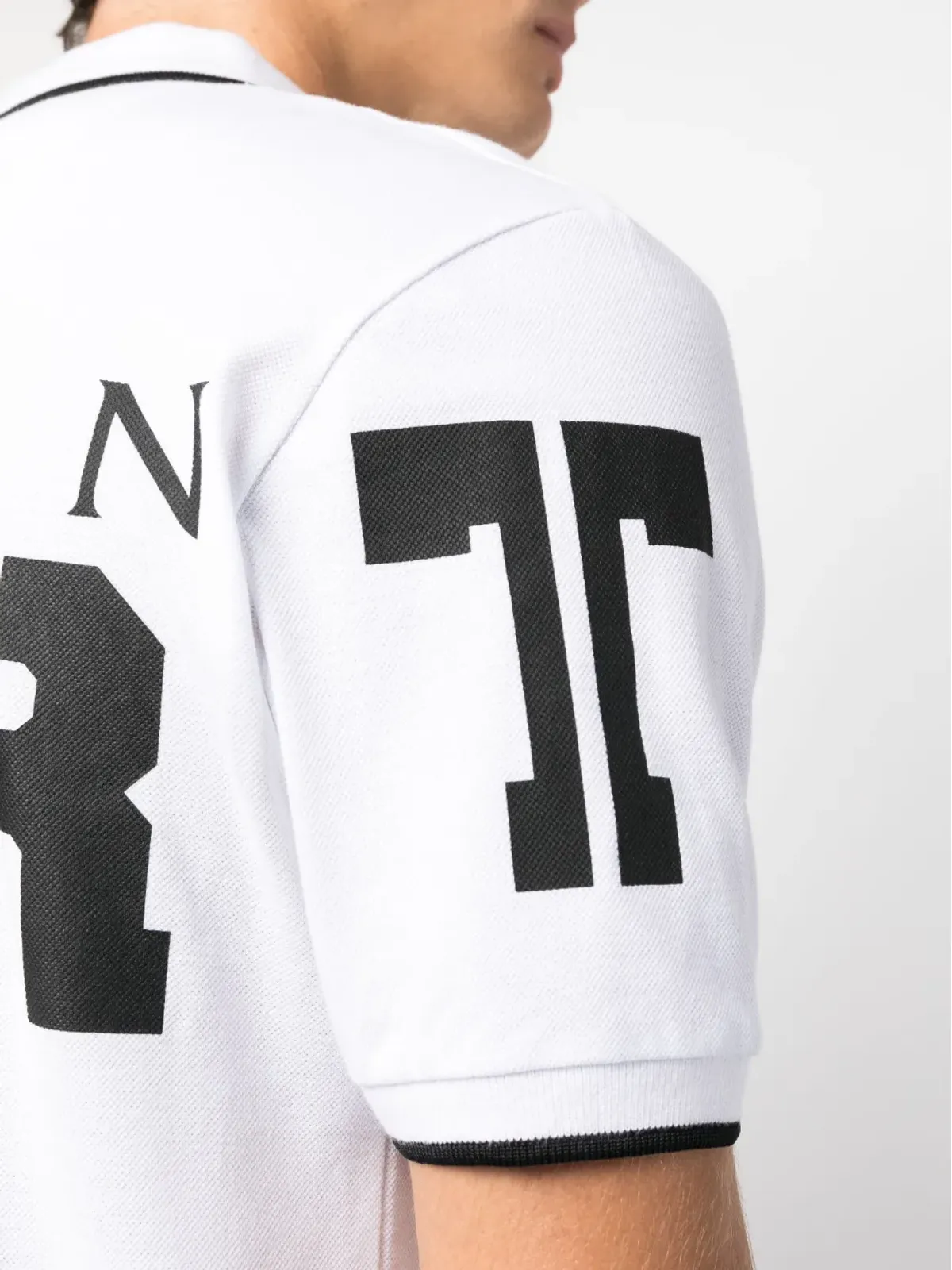 Plein Sport ロゴパッチ付きコットンポロシャツ - 画像5