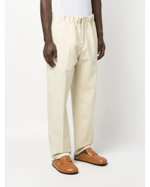 Jil Sander ウエストゴム入りコットンパンツ - サムネイル3