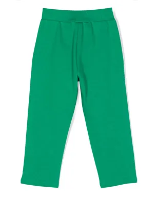 Monnalisa embroidered-logo trousers - Green - サムネイル2