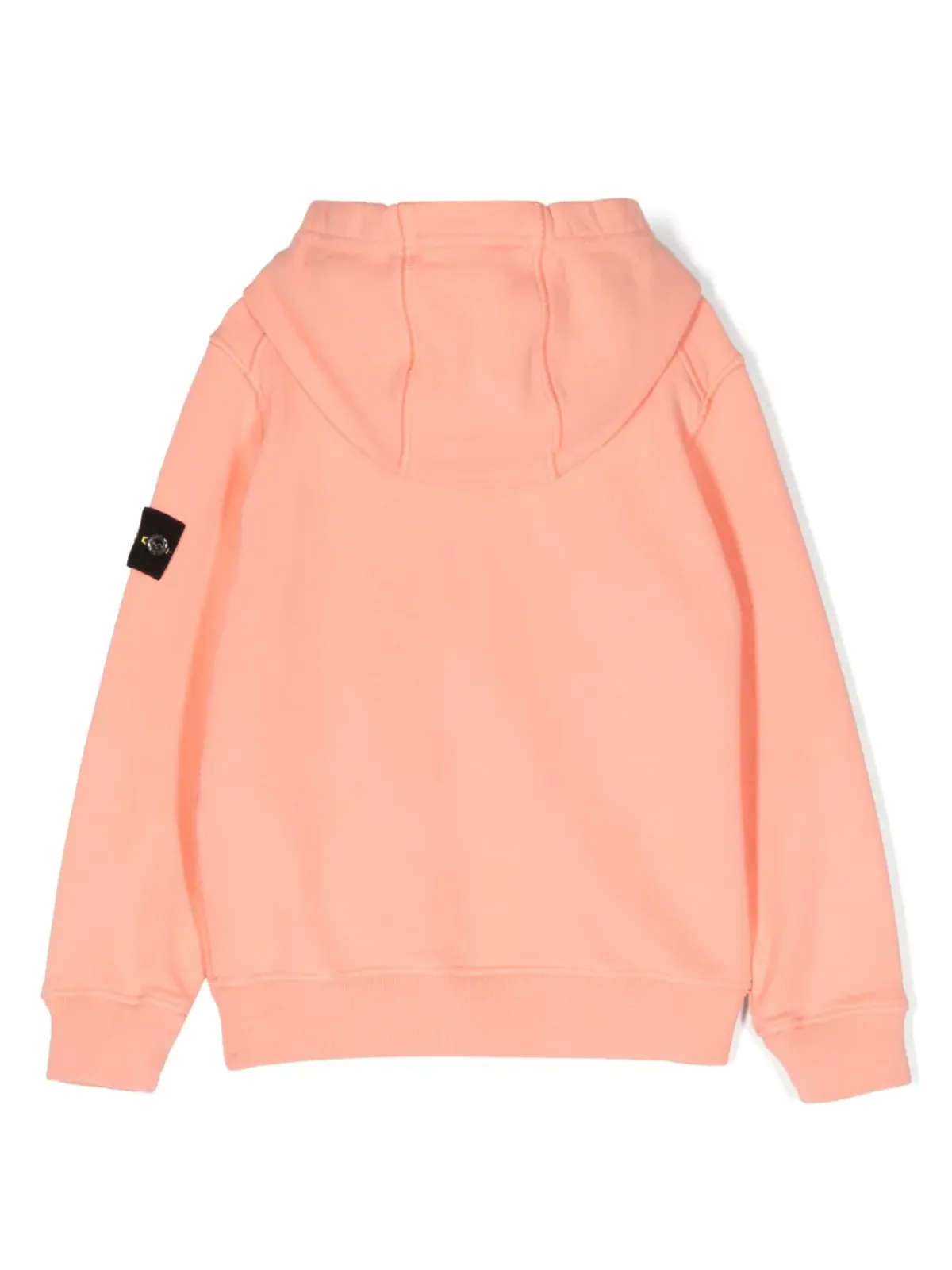 Stone Island Junior Compass-motif cotton hoodie - Pink - 画像2