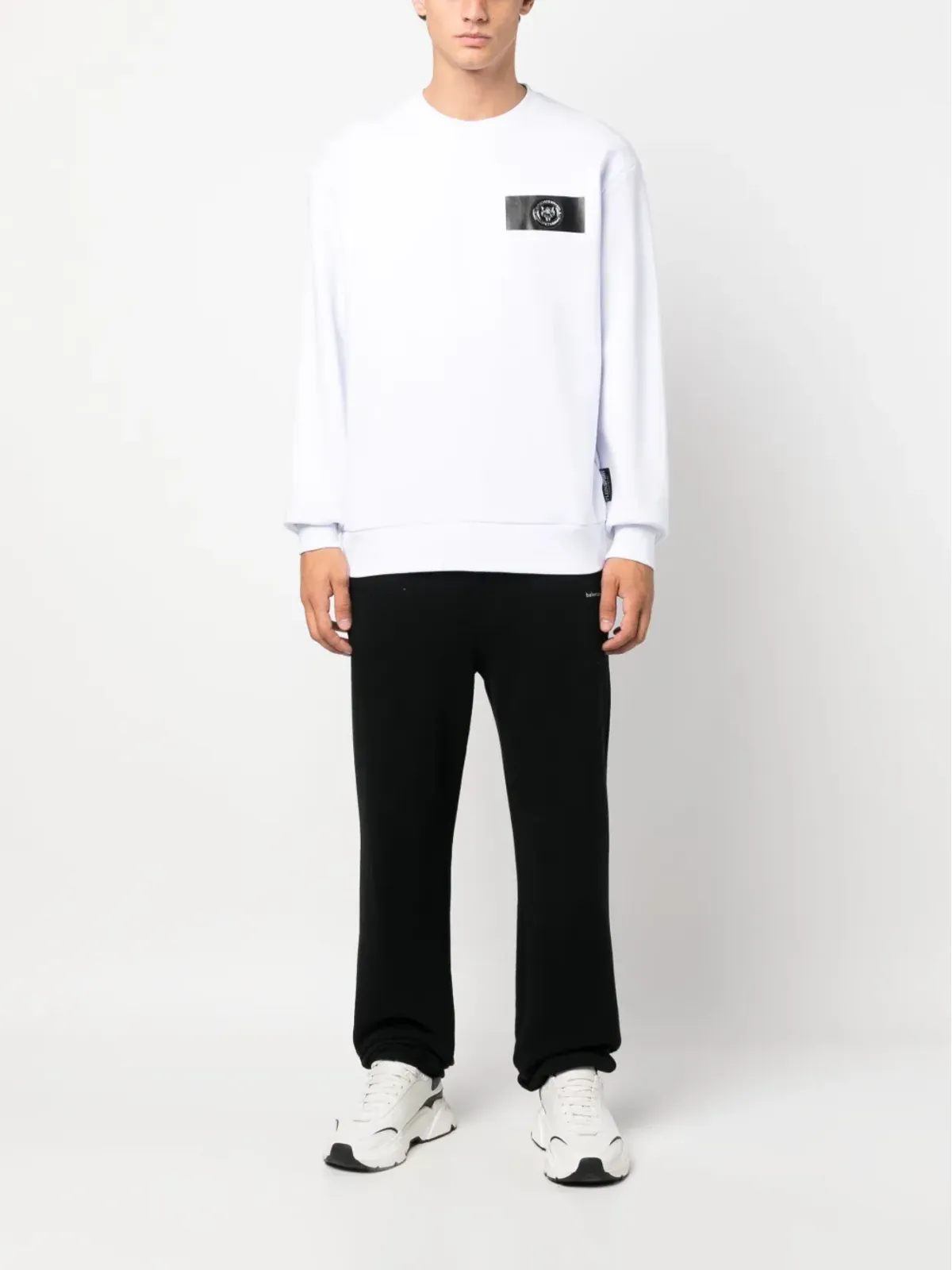 Plein Sport ロゴパッチ コットン スウェットシャツ - 画像2