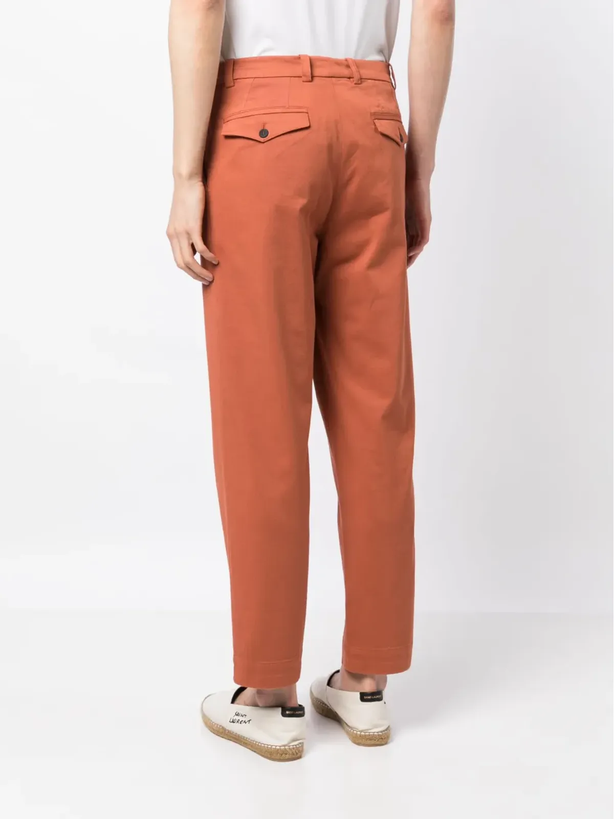 Cruciani プリーツ入り テーパードパンツ - 画像4