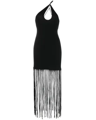 ROTATE BIRGER CHRISTENSEN フリンジディテールのカットアウトドレス - サムネイル1