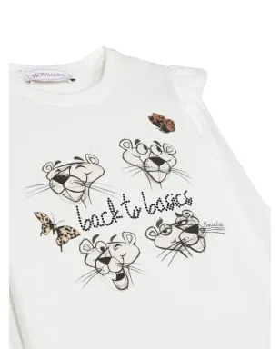 Monnalisa ピンクパンサー長袖Tシャツ - サムネイル3