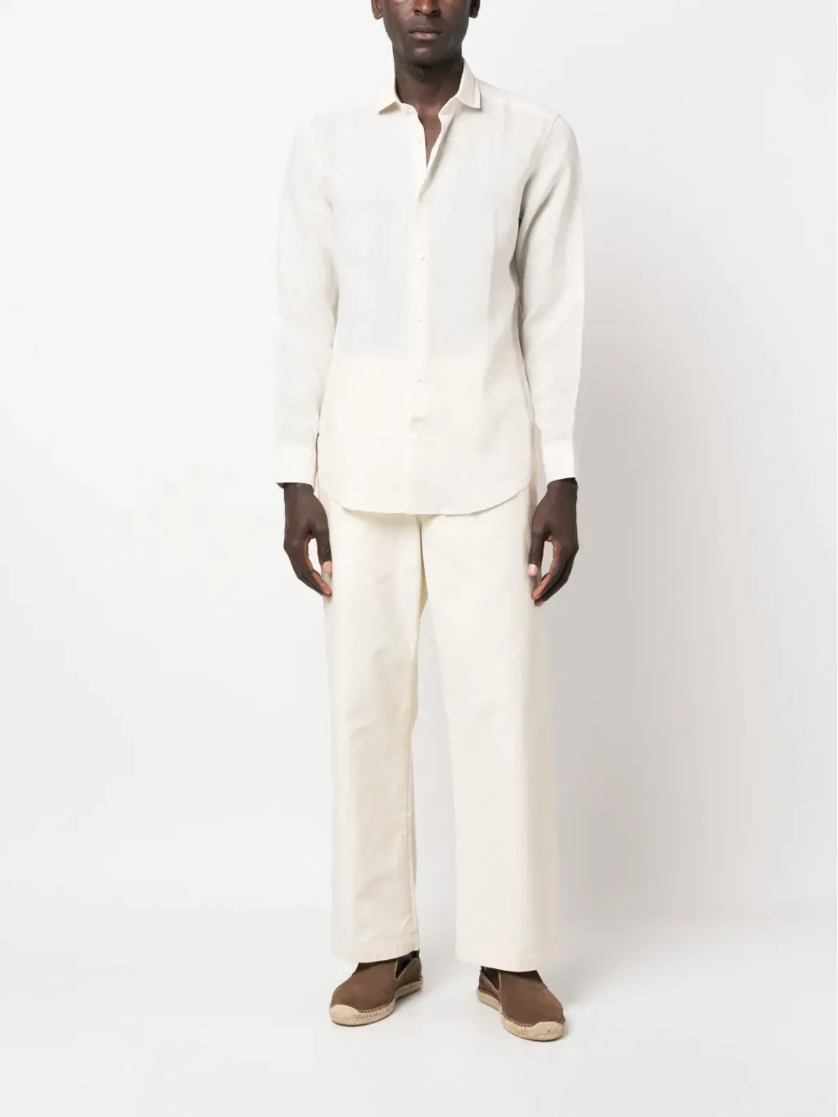 Frescobol Carioca linen long-sleeve shirt - Neutrals - 画像2