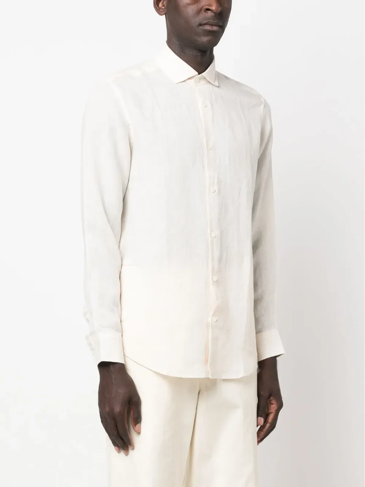 Frescobol Carioca linen long-sleeve shirt - Neutrals - 画像3