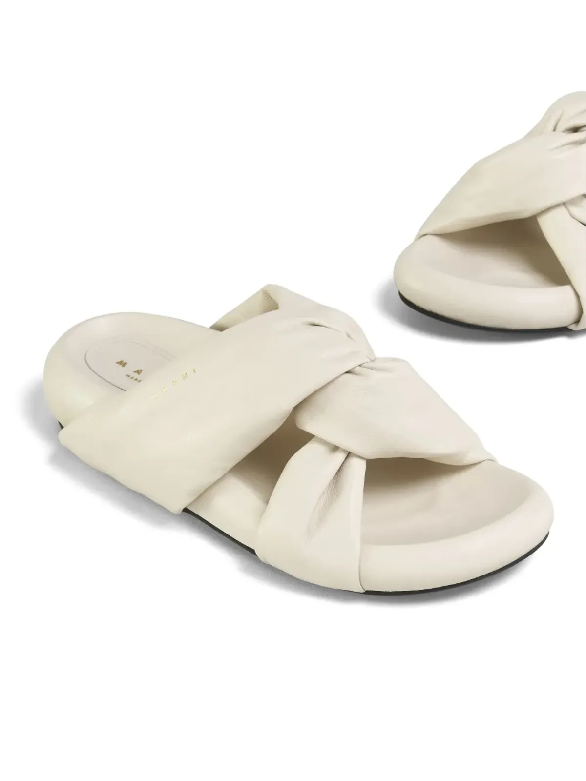 Marni バブルツイストディテール レザーサンダル - 画像5