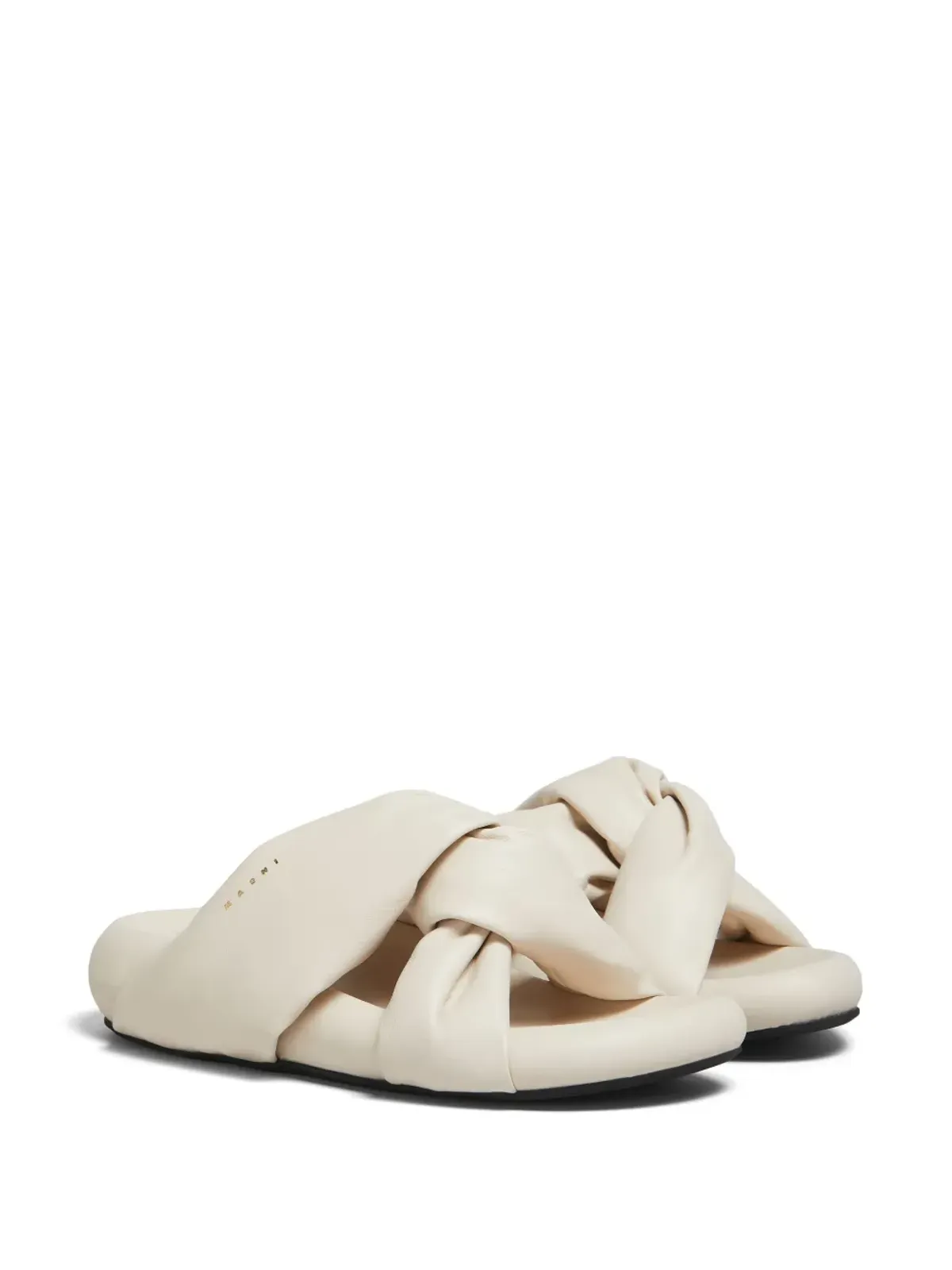 Marni バブルツイストディテール レザーサンダル - 画像2