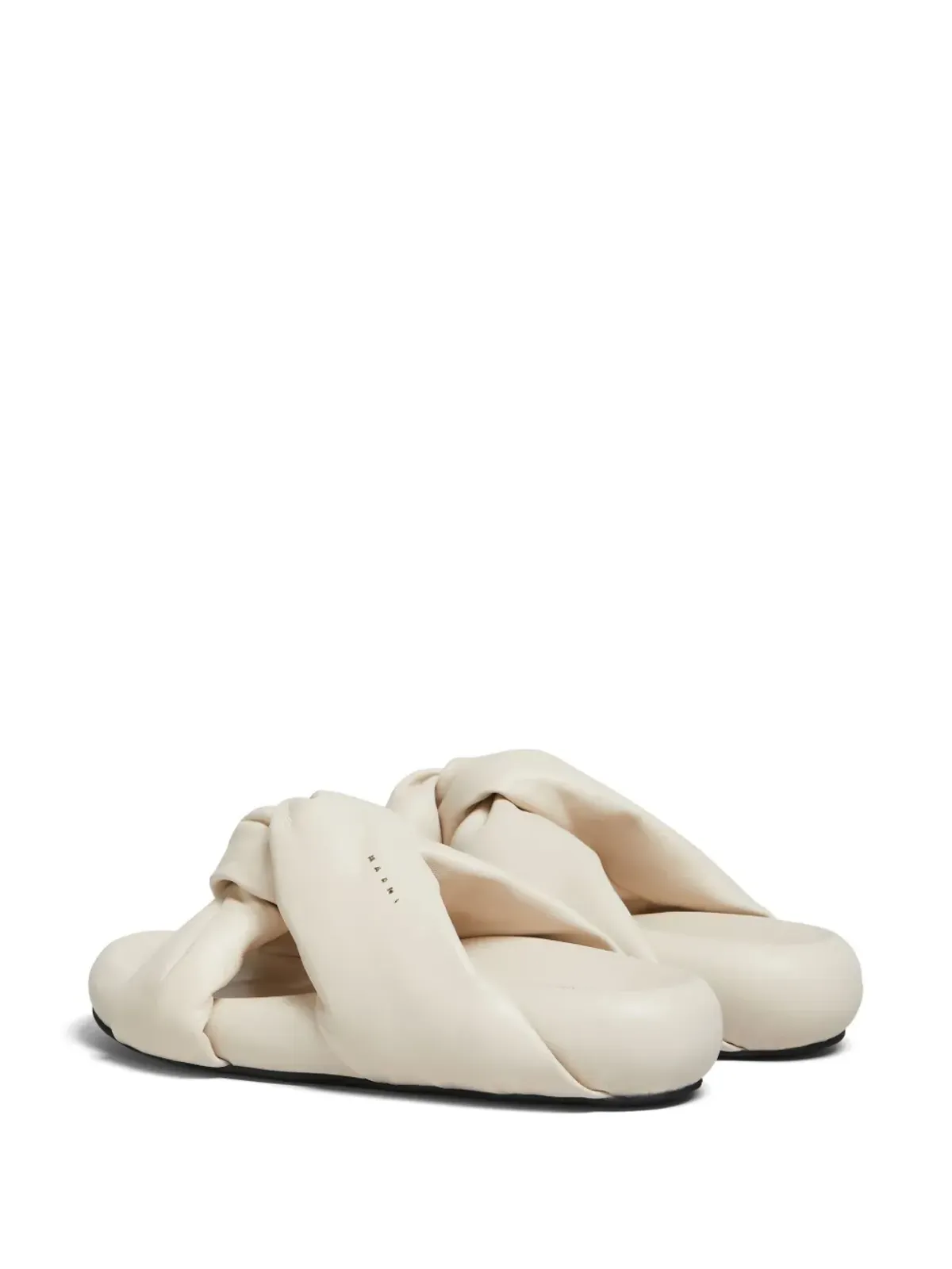 Marni バブルツイストディテール レザーサンダル - 画像3