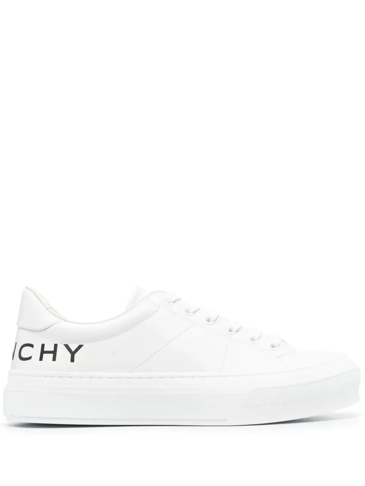Givenchy ロゴプリント レザー ローカット スニーカー - 画像1