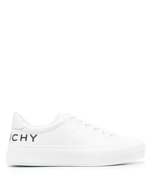 Givenchy ロゴプリント レザー ローカット スニーカー - サムネイル1