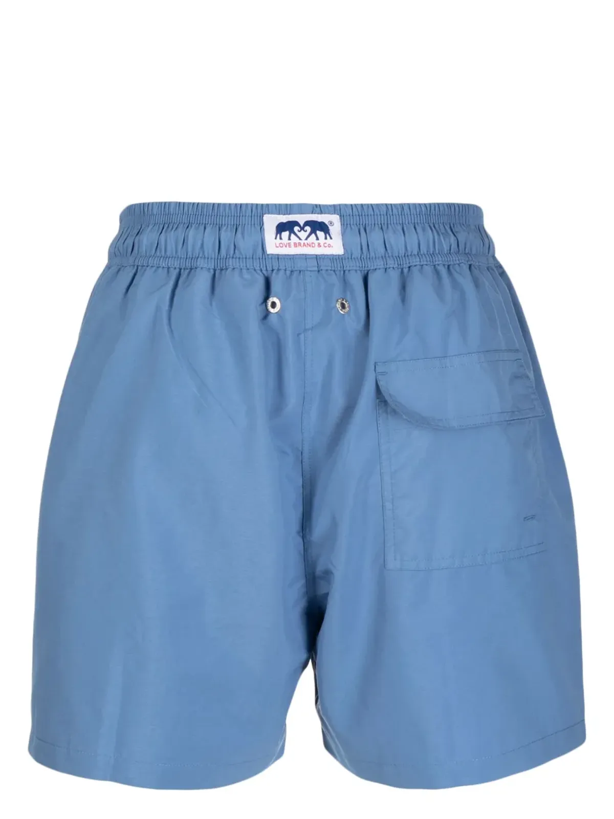 LOVE BRAND & Co. ロゴパッチ付きドローコードスイムショーツ - 画像2