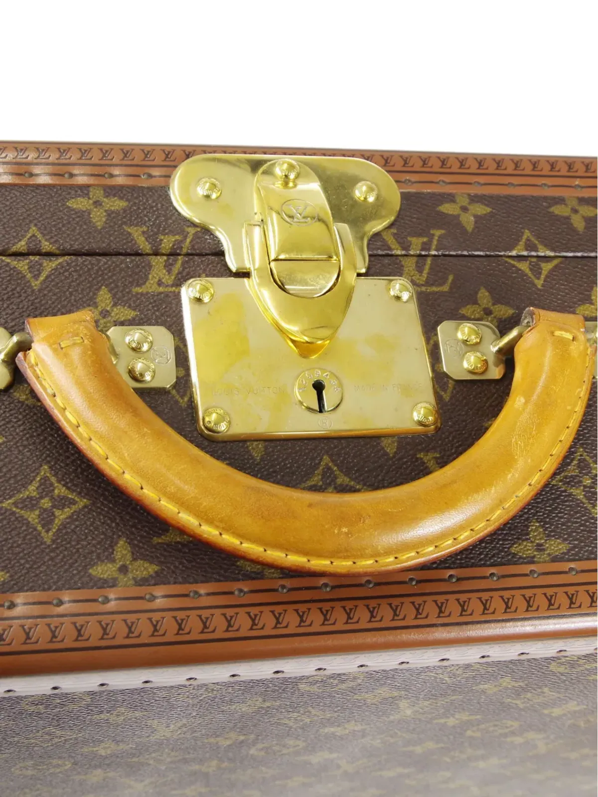 Louis Vuitton ビンテージ 1980-1990 Bisten 70 トランク ブラウン - 画像3
