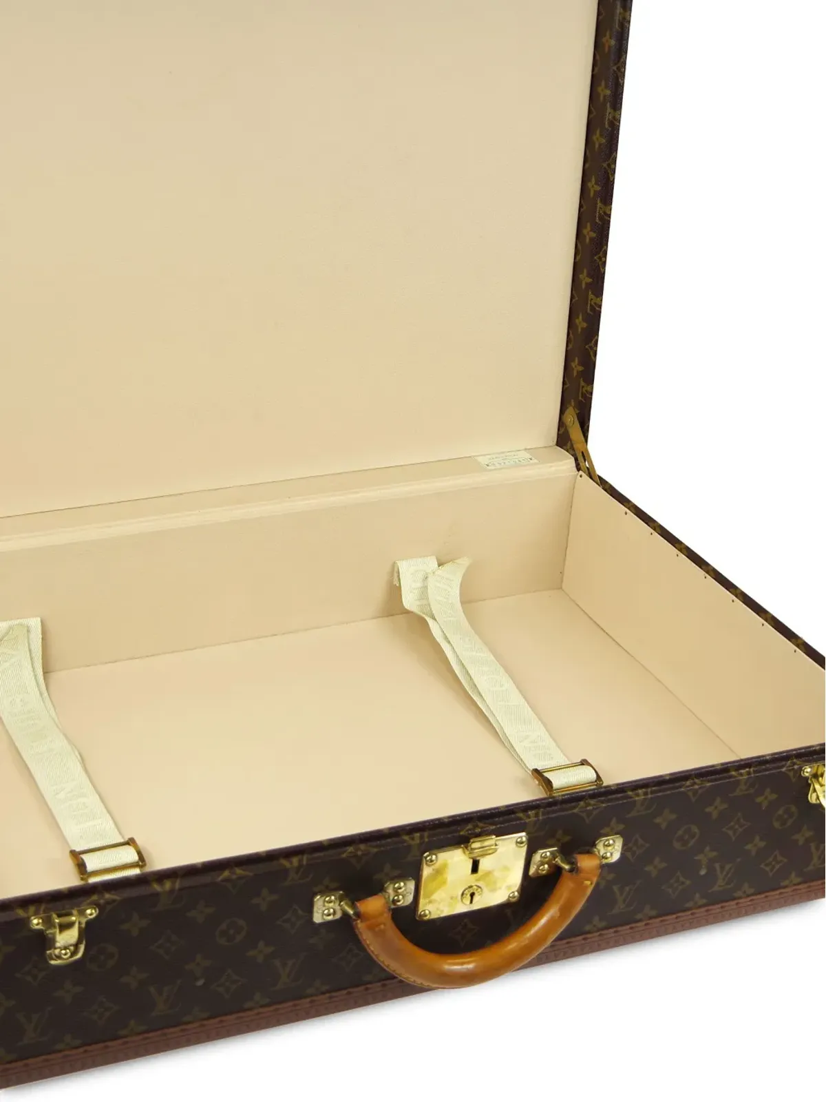 Louis Vuitton ビンテージ 1980-1990 Bisten 70 トランク ブラウン - 画像4