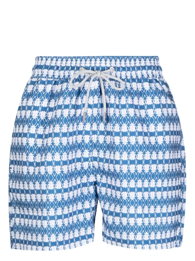 LOVE BRAND & Co. LOVE BRAND & Co. グラフィックプリント ドローストリング スイムショーツの商品画像