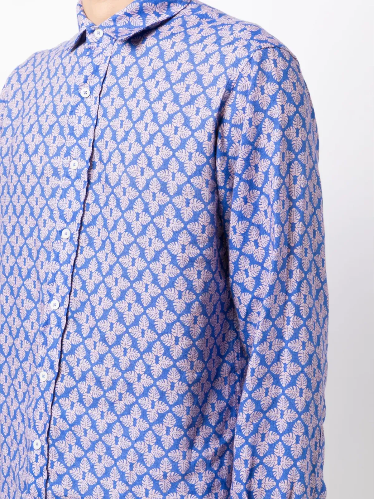 LOVE BRAND & Co. グラフィックプリントリネンシャツ - 画像5