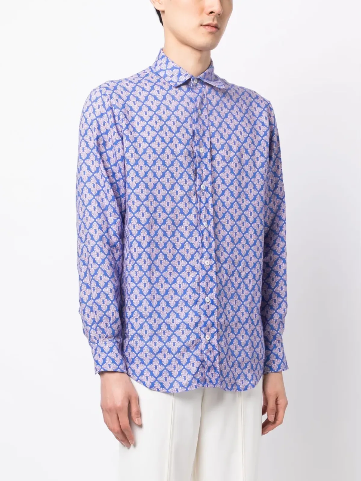 LOVE BRAND & Co. グラフィックプリントリネンシャツ - 画像3