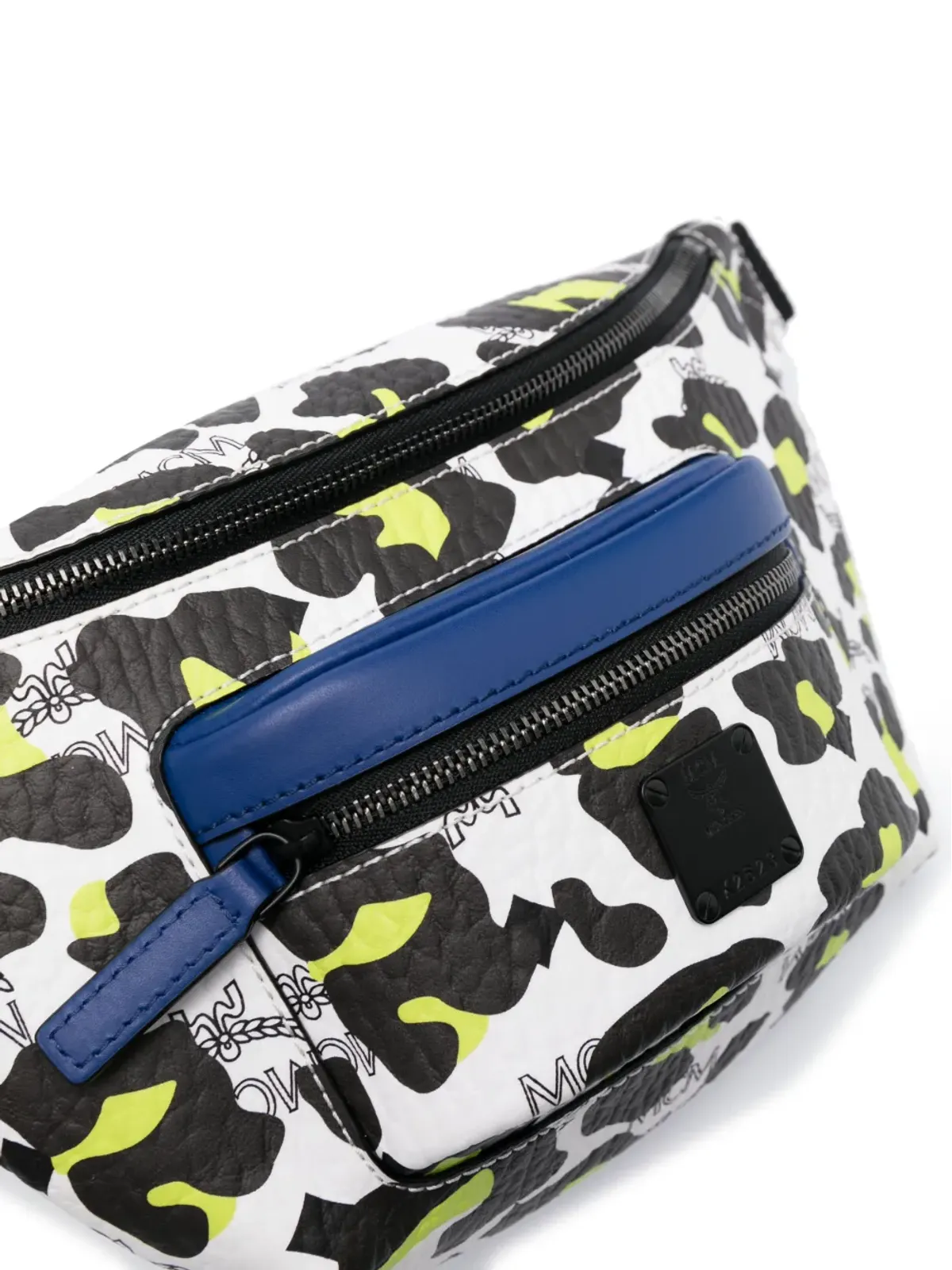 MCM Fursten レオパードプリント レザー ベルトバッグ - ホワイト - 画像4