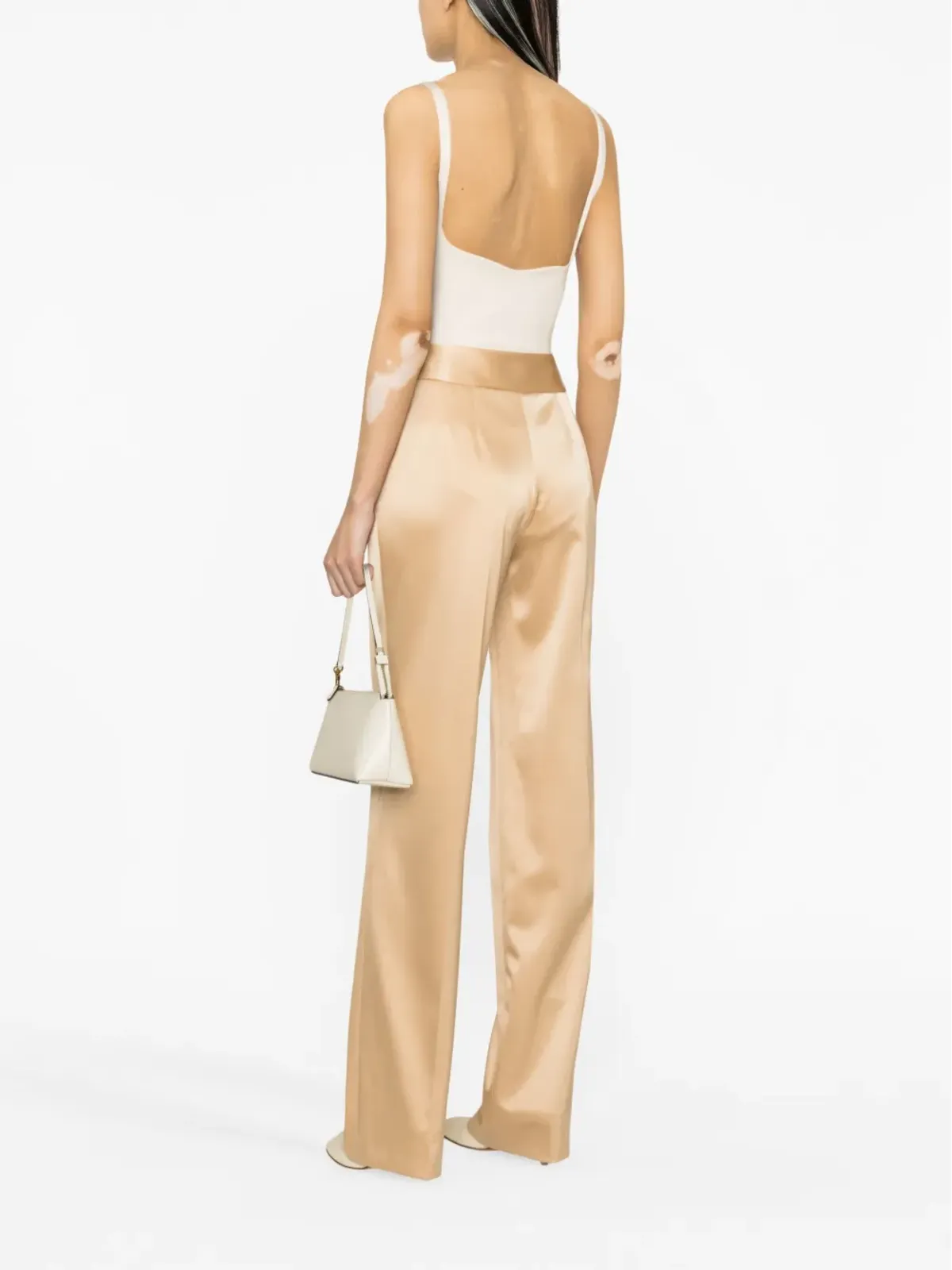 Ermanno Scervino プリーツ ベルト付き ハイウエストパンツ - 画像4