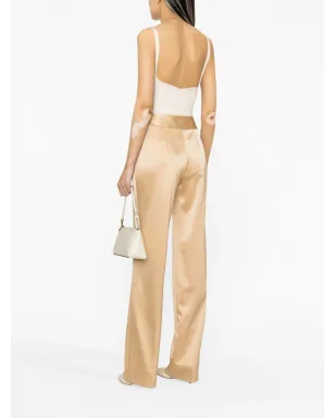 Ermanno Scervino プリーツ ベルト付き ハイウエストパンツ - サムネイル4
