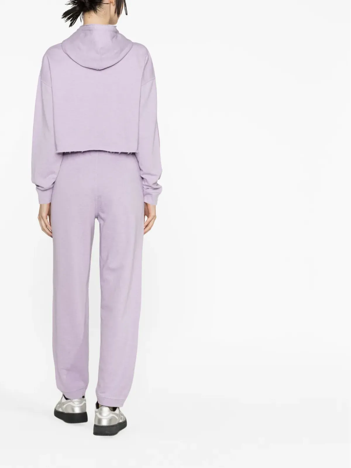 GANNI テーパード オーガニックコットン トラックパンツ - パープル - 画像3