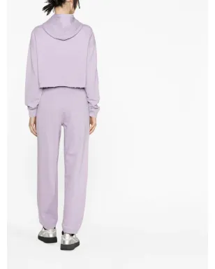 GANNI テーパード オーガニックコットン トラックパンツ - パープル - サムネイル3