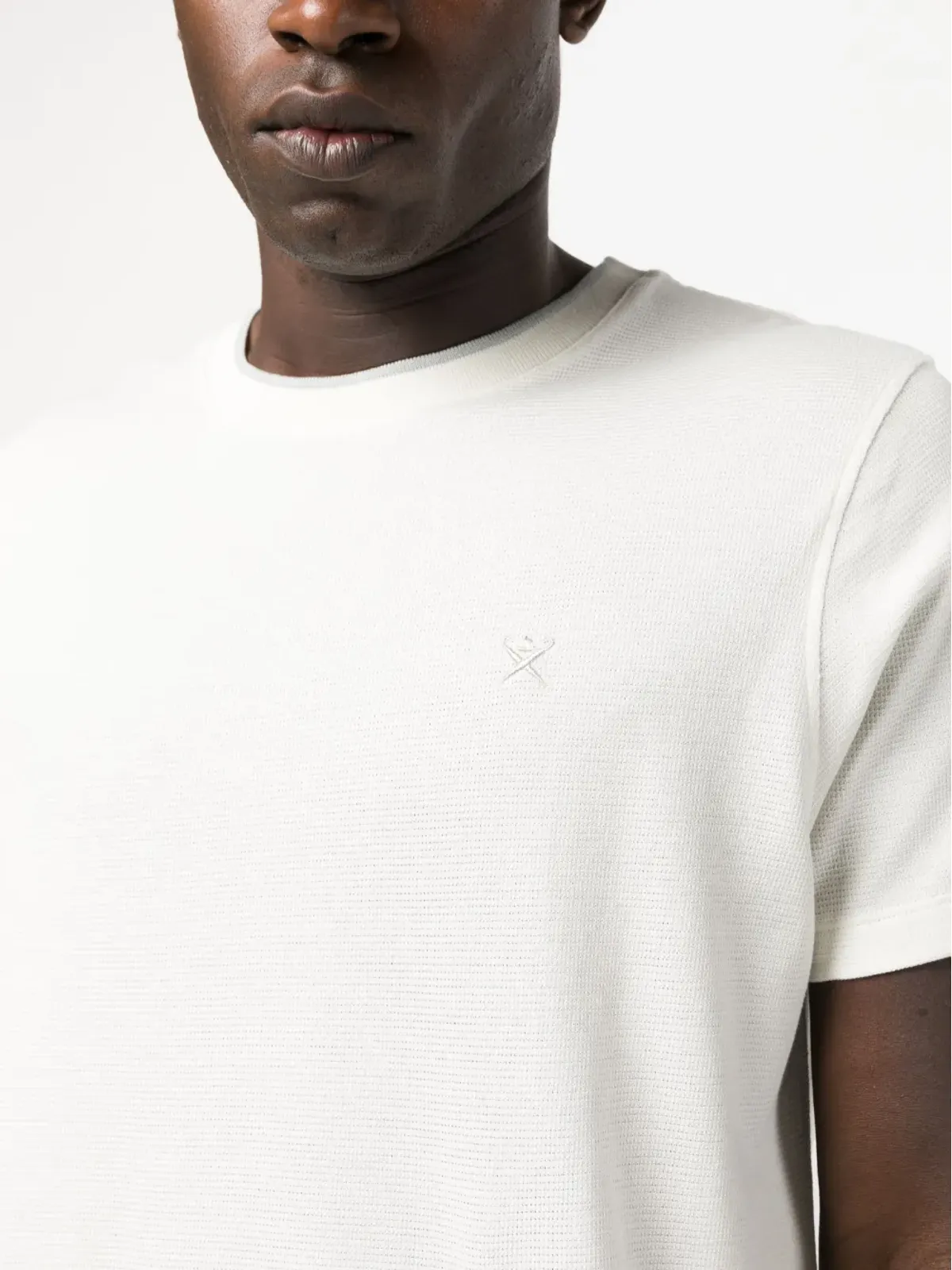 Hackett 刺繍ロゴ コットン Tシャツ - ホワイト - 画像5