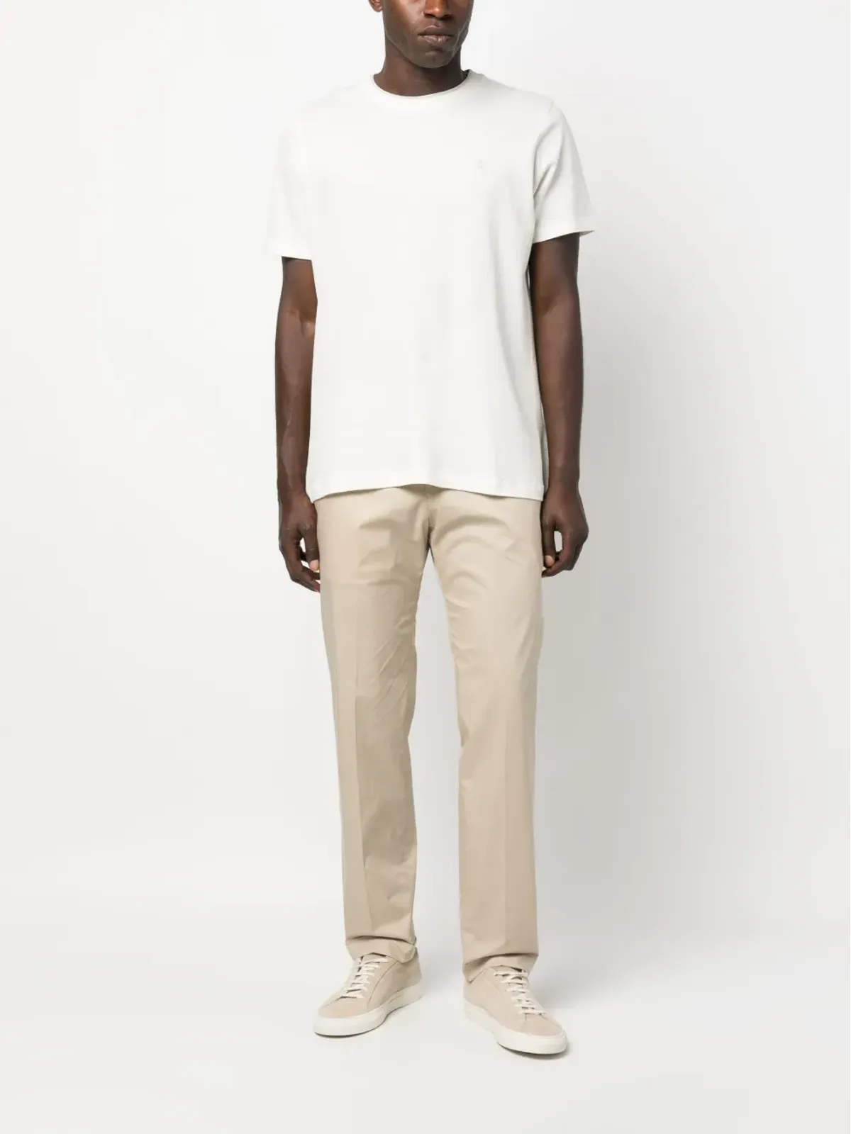 Hackett 刺繍ロゴ コットン Tシャツ - ホワイト - 画像2