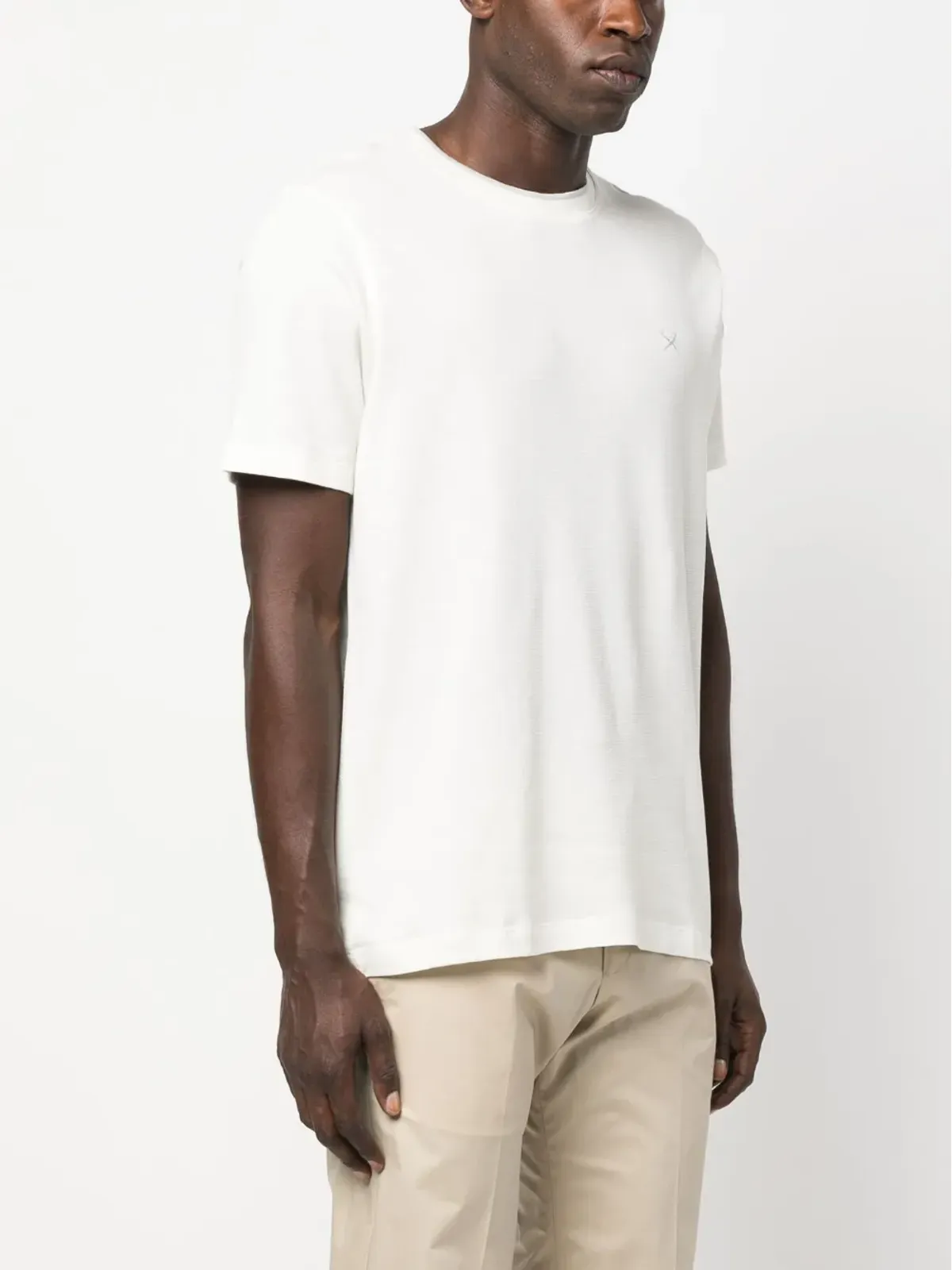 Hackett 刺繍ロゴ コットン Tシャツ - ホワイト - 画像3