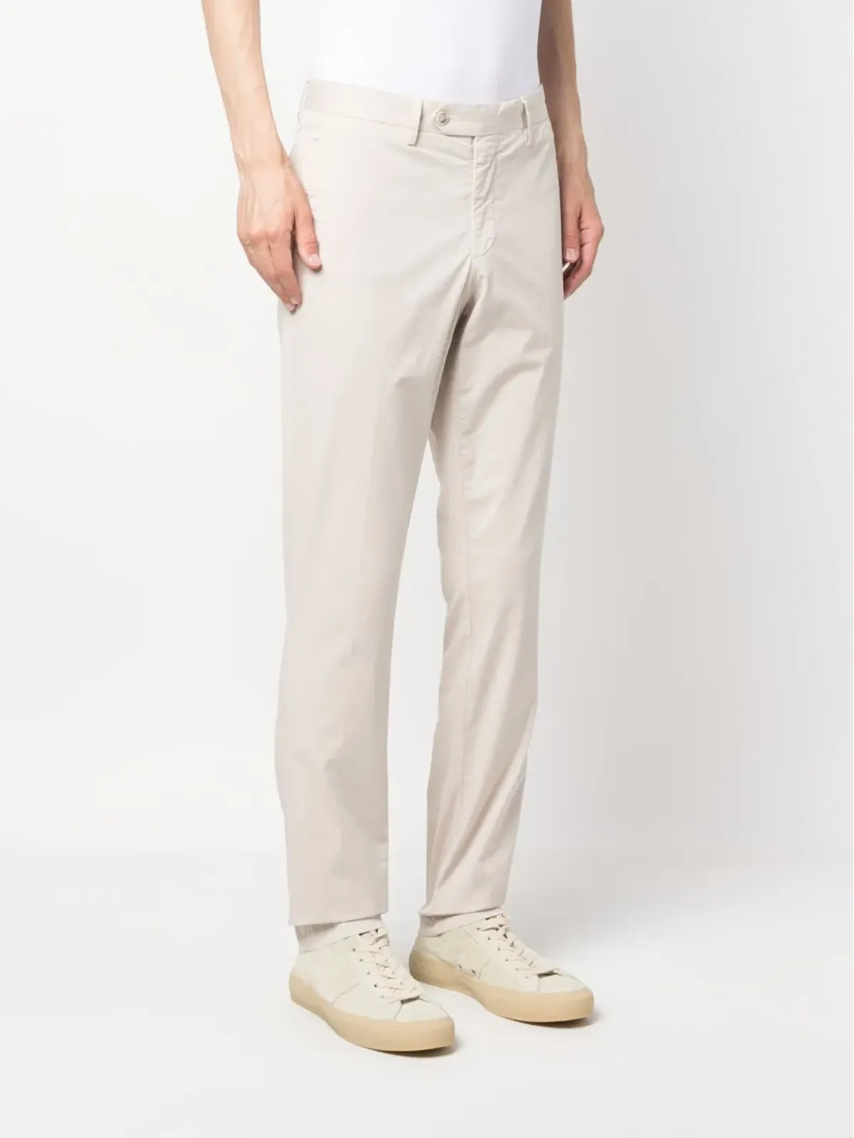 Hackett スリムカット・ストレッチコットン チノパンツ - Neutrals - 画像3