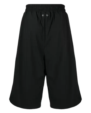 TEAM WANG design エラスティック・トラックショーツ ブラック - サムネイル2