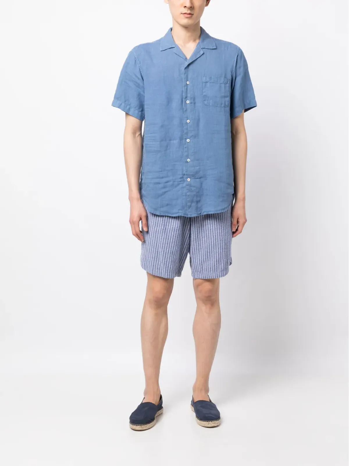 LOVE BRAND & Co. チェストポケット付きリネンシャツ - 画像2