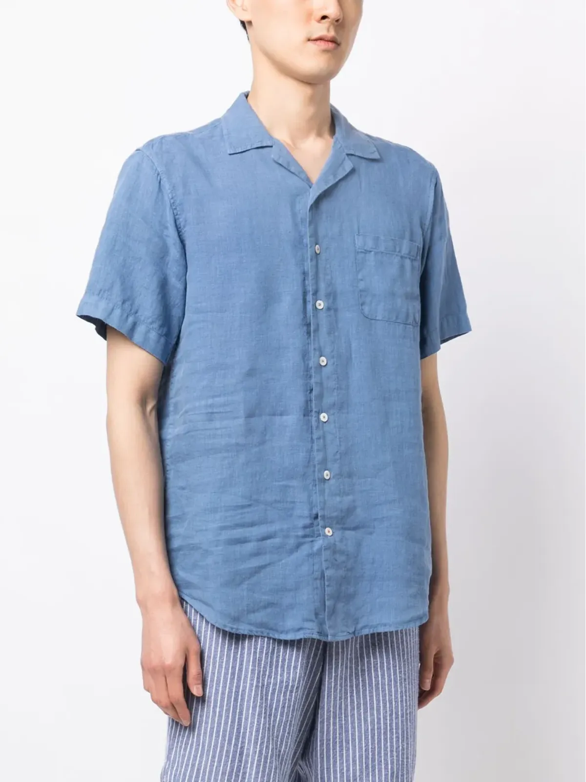 LOVE BRAND & Co. チェストポケット付きリネンシャツ - 画像3