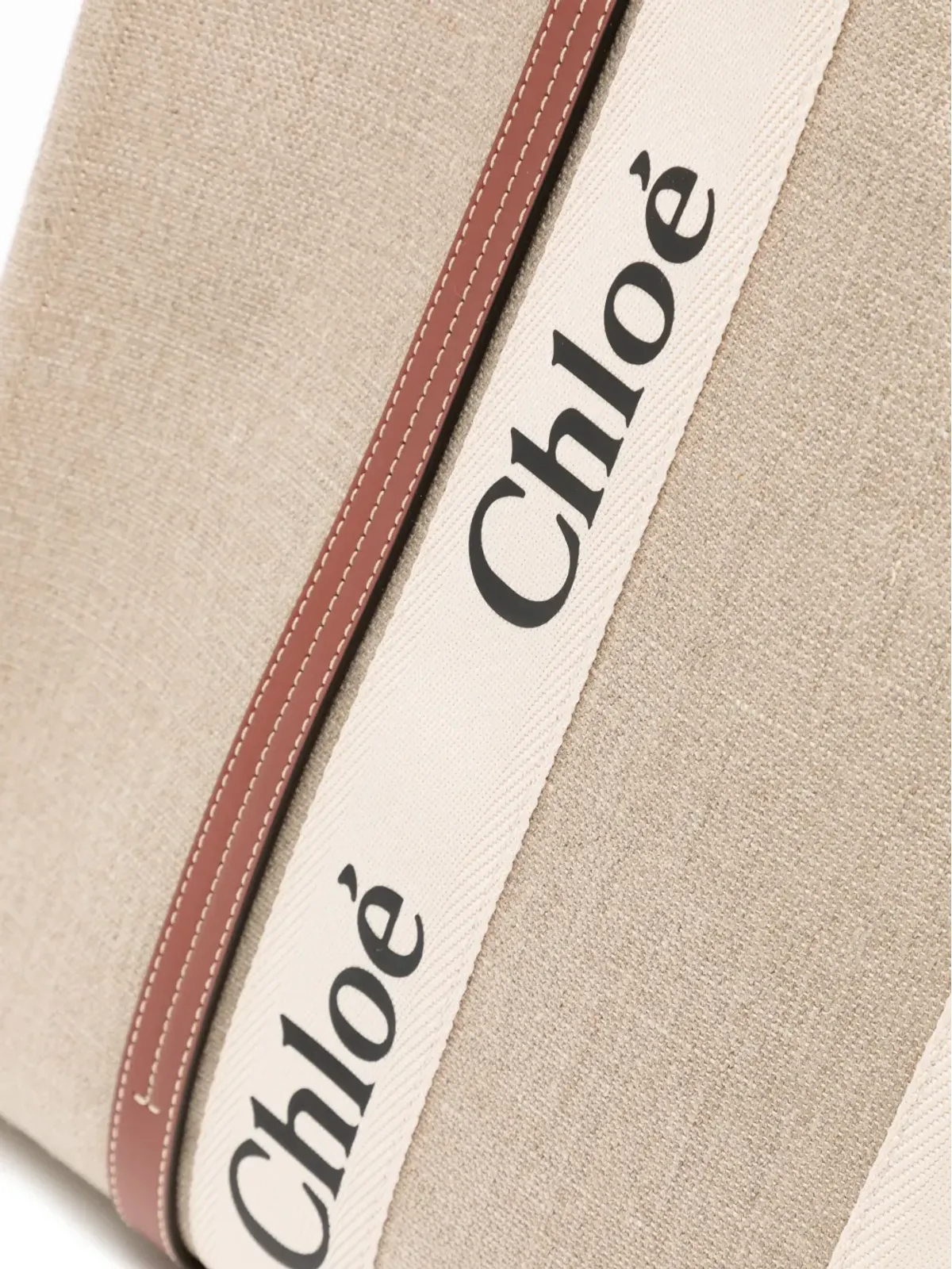 Chloé Woody コットン・トートバッグ - Neutrals - 画像4