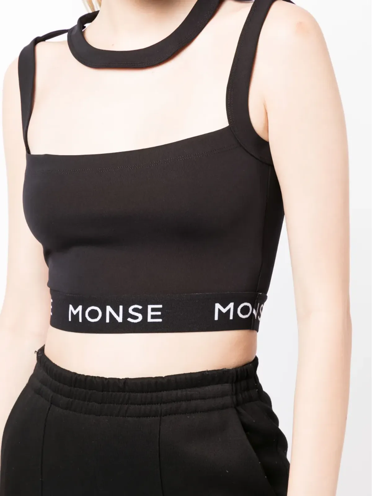 Monse ロゴプリント パネルデザイン クロップトップ - 画像5