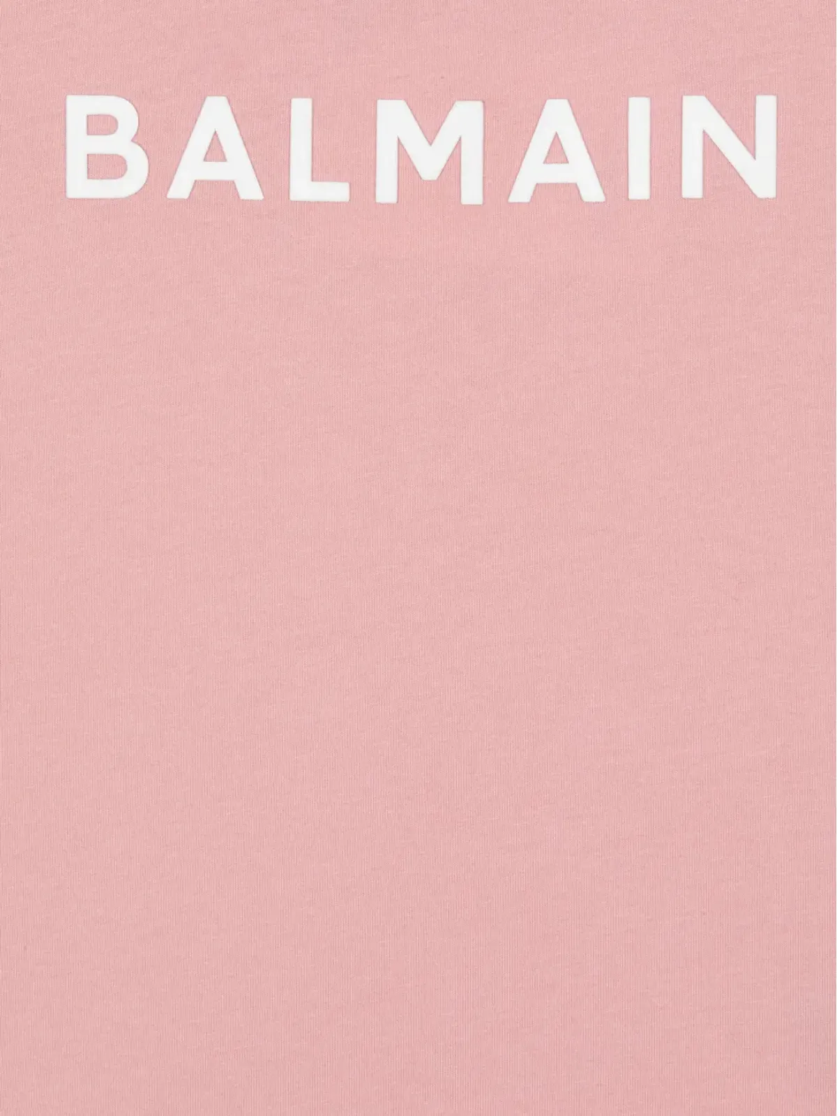 Balmain Kids フロックド ロゴプリント Tシャツ - ピンク - 画像3