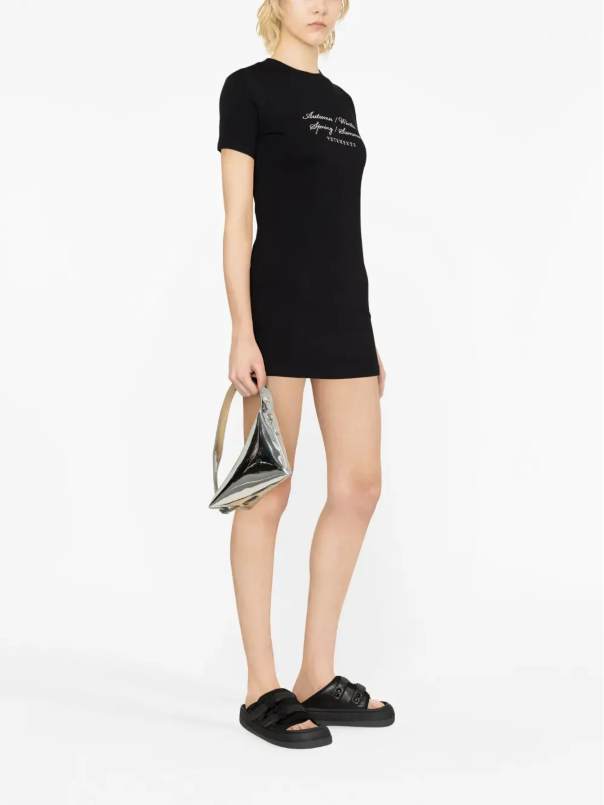 VETEMENTS グラフィックプリントTシャツミニドレス - 画像4
