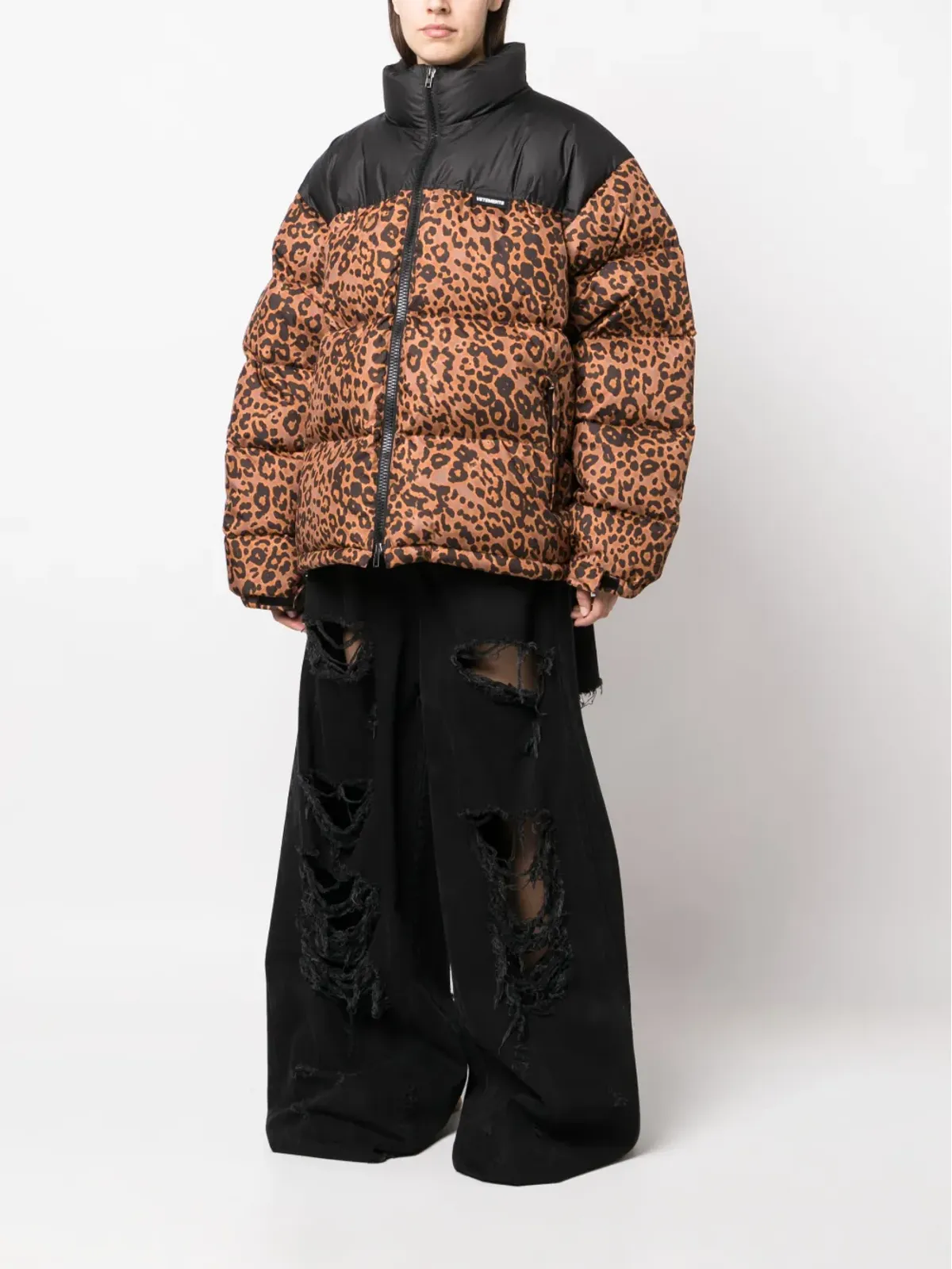 VETEMENTS ジップファスナー付きパデッドジャケット - 画像3