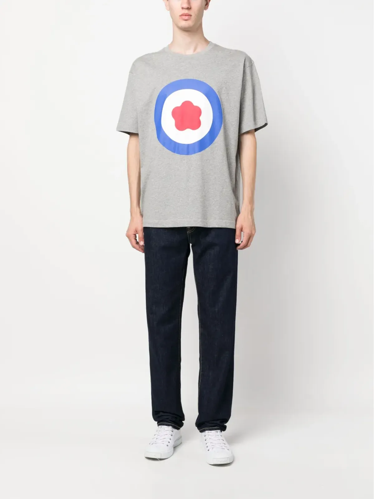 Kenzo ロゴパッチストレートジーンズ - 画像2