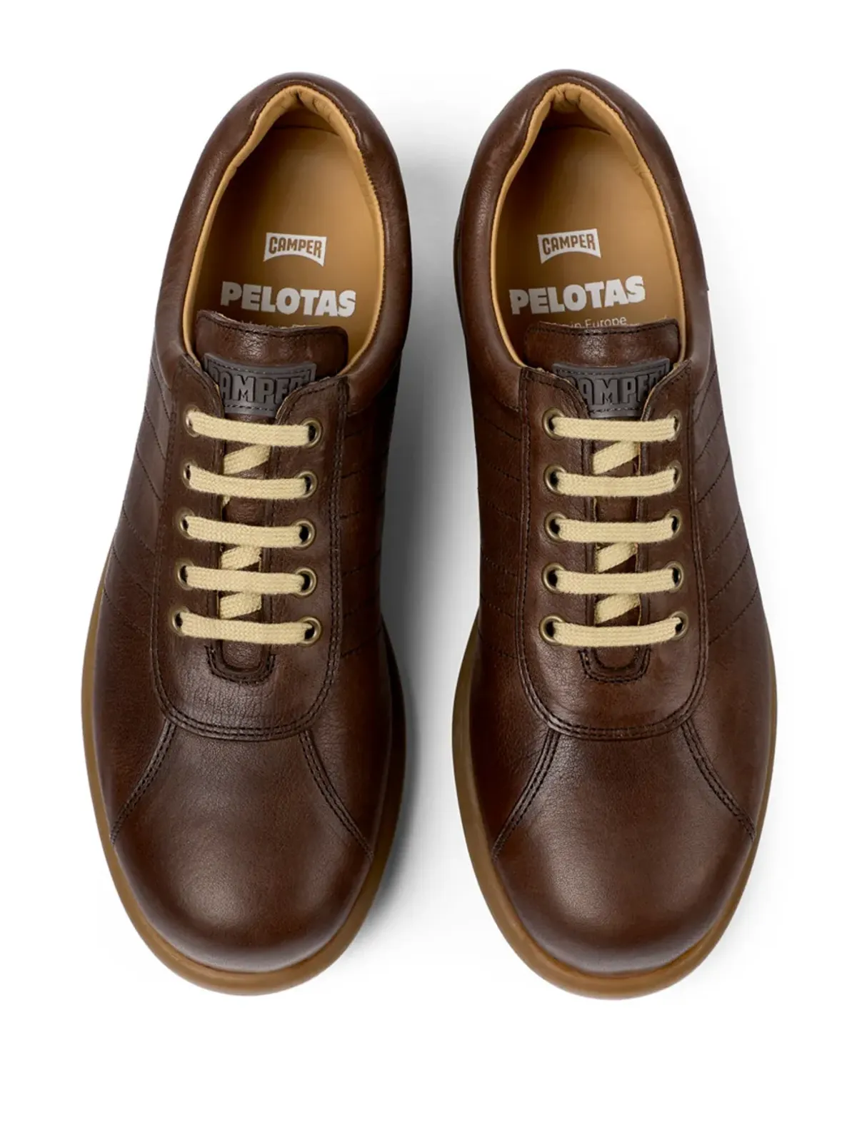 Camper Pelotas Ariel ロー・トップスニーカー - ブラウン - 画像4